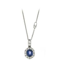 Necklace Chimento Woman Princess in White Gold Zaffiro 0.72 Ct 1G06656HH5450 - 1G06656HH5450